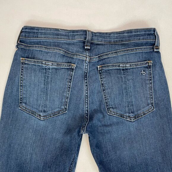 Rag & Bone Cate Mid Rise Skinny Denim Jeans Women Size 27 Blue - Picture 3 of 10